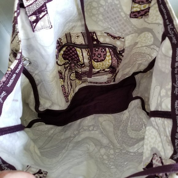 👜 EUC Thirty-One Retro Metro, Purple Hearts 👜 - Picture 5 of 8